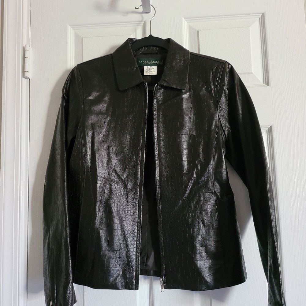 Leather Jacket, Small, Dark Brown